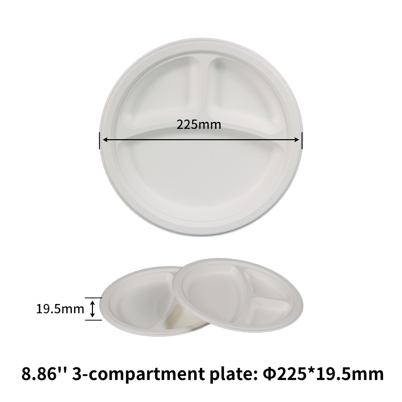 Bagasse plates for restaurants